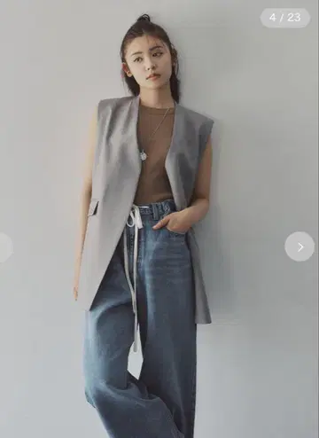 Mila Owen 솔리드 노카라 롱 베스트