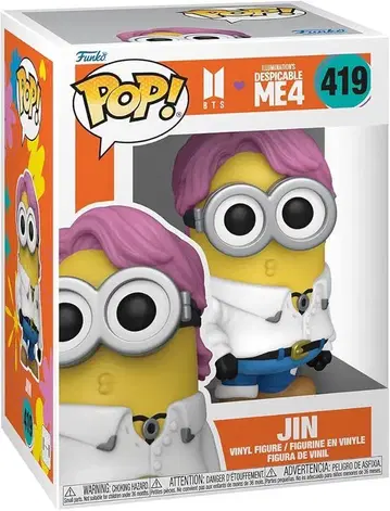 Funko Pop! Rocks 미니언즈 x BTS 지민 피규어