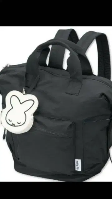 미피 참 포함 블랙 백팩