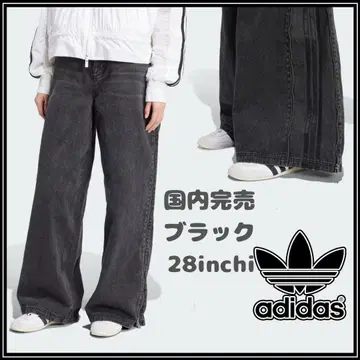 adidas 일본 국내 완판 지퍼 데님 워시드 청바지 3 28inc