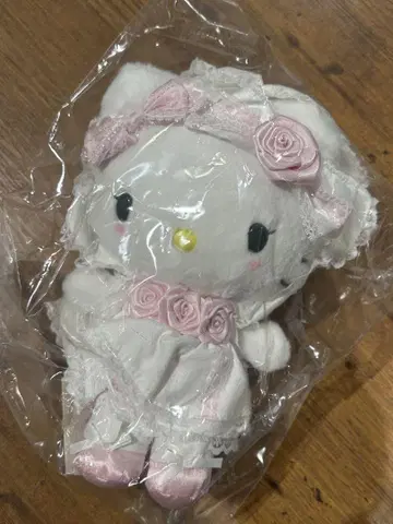 헬로키티 봉제 인형 화이트 프릴 디자인 산리오