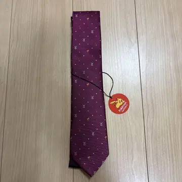 포켓몬 넥타이 적자색 피카츄 택 포함 새상품