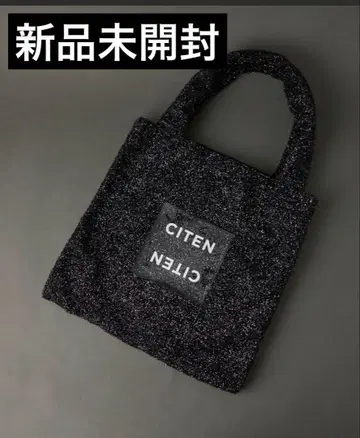 [ 미개봉 새상품 ] CITEN 키라키라 클리어 로고 토트백