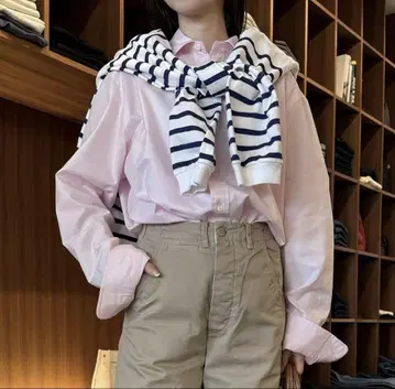 새상품급 24SS SHINZONE PECK SHIRTS 펙 셔츠 핑크