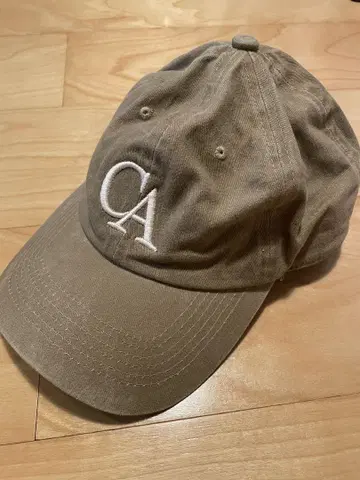 라빠르망 GOOD GRIEF!CA WASHED CAP 베이지 자수