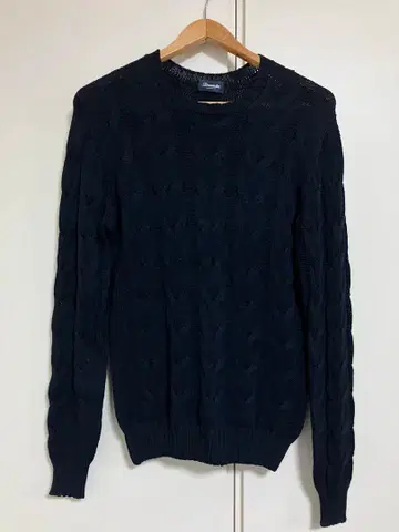 Drumohr (돌모어) 케이블 니트 스웨터 46 사이즈 네이비