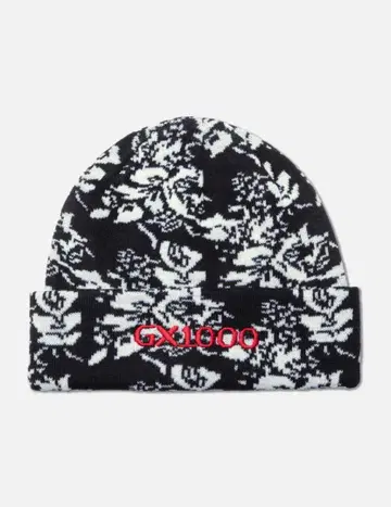 GX1000 꽃 패턴 니트 비니