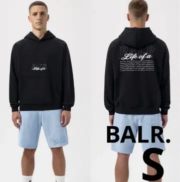 [ 새상품 택 포함 ] BALR. 보더 후드티 로고 S 사이즈