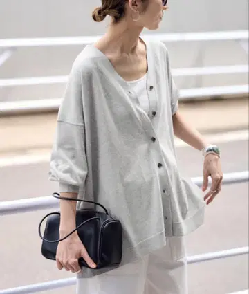 가디건 [ 손세탁 가능 ] CO/Ace 와이드 V넥 가디건 여성용