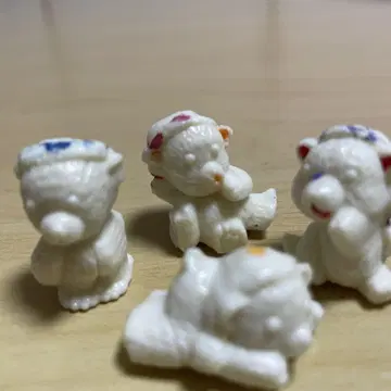 곰 피규어 세트 4개