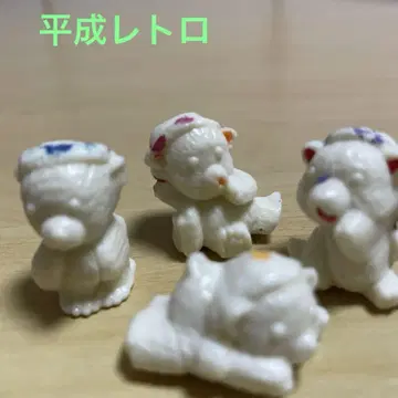 헤이세이 레트로 미니 곰 미니 피규어 세트 4개