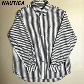 구제 의류 NAUTICA 노티카 스트라이프 버튼 다운 셔츠 XL 긴팔