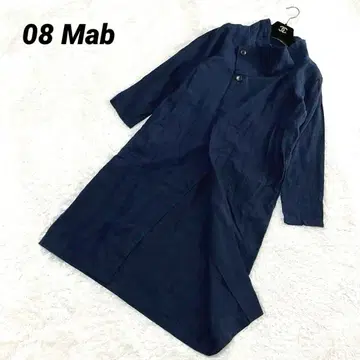 08 Mab 08맵 린넨 코트 인디고 컬러
