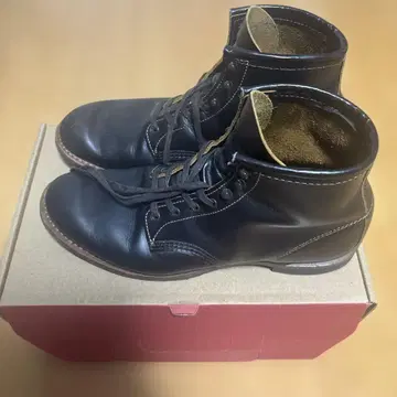 RED WING 벡맨 가죽 하이컷 부츠 블랙