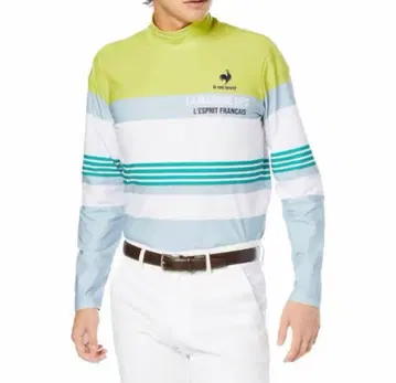 무료배송 새상품 le coq sportif 골프 멀티 컬러 하이넥 XL