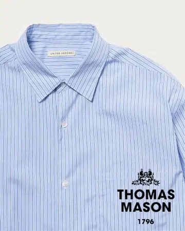 UNITED ARROWS / THOMAS MASON 스트라이프 긴팔 셔츠
