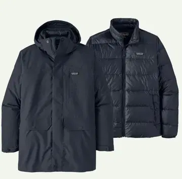 파타고니아(Patagonia) 남성용 쓰리인원 후드티 네이비
