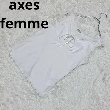 axes femme 엑시즈팜(M) 슬리브리스 블라우스 신축성 레이스