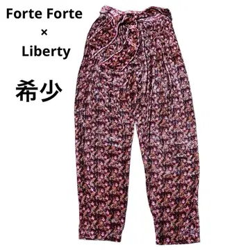 Forte Forte x Liberty 실크 혼방 저리 벨벳 팬츠