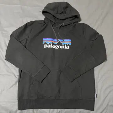 patagonia 블랙 후드 부착 후드티 L