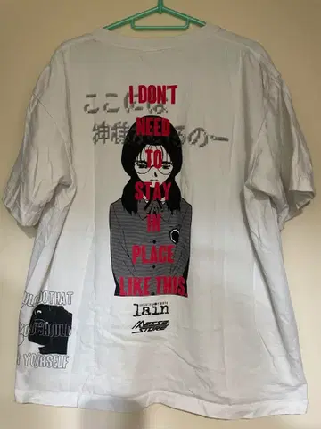 시리얼 익스페리먼트 레인 사방다 치사토 셔츠