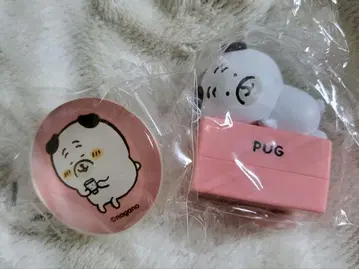 한국 한정판 나가노 농담곰 퍼그 씨 스마트폰 그립 피규어 스탬프