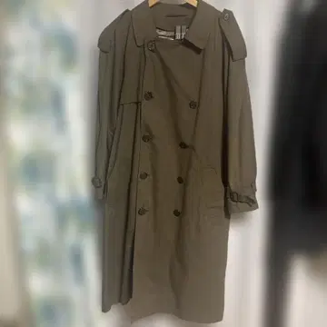 LONDON FOG 카키 트렌치코트