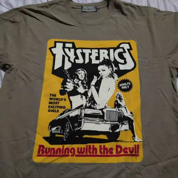 HYSTERIC T셔츠 RUNNING WITH THE DEVIL