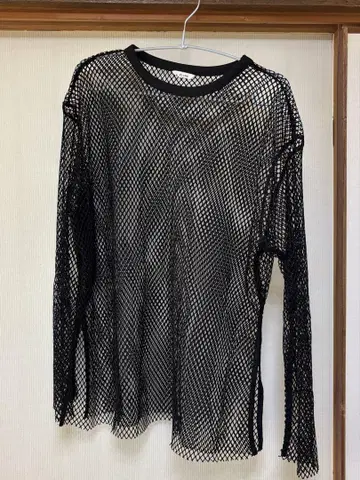 CLANE WIDE MESH TOP 블랙
