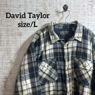 [ 90s ] David Taylor 체크 무늬 플란넬 셔츠
