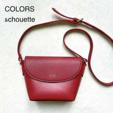 새상품급 COLORS&chouette 숄더백/빨간색/인조 가죽