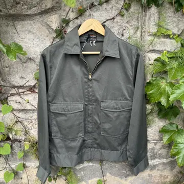 Lee work jacket棒talon zip70sワークジャケット Lee 70s ワークジャケット TALONジップ 紺 ポリエステルx