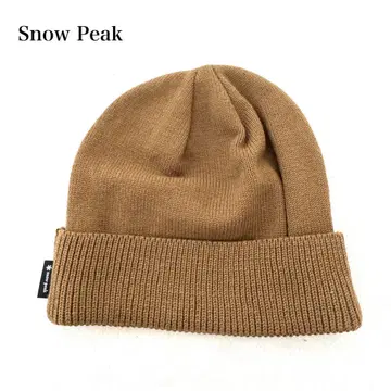 미사용 스노우피크 리브 니트 캡 Snow peak 브라운