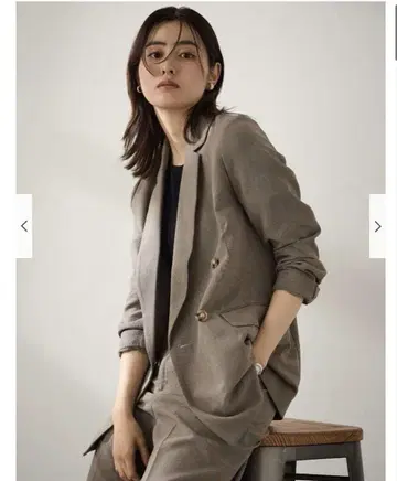 얽힘 메쉬 더블 자켓 브라운