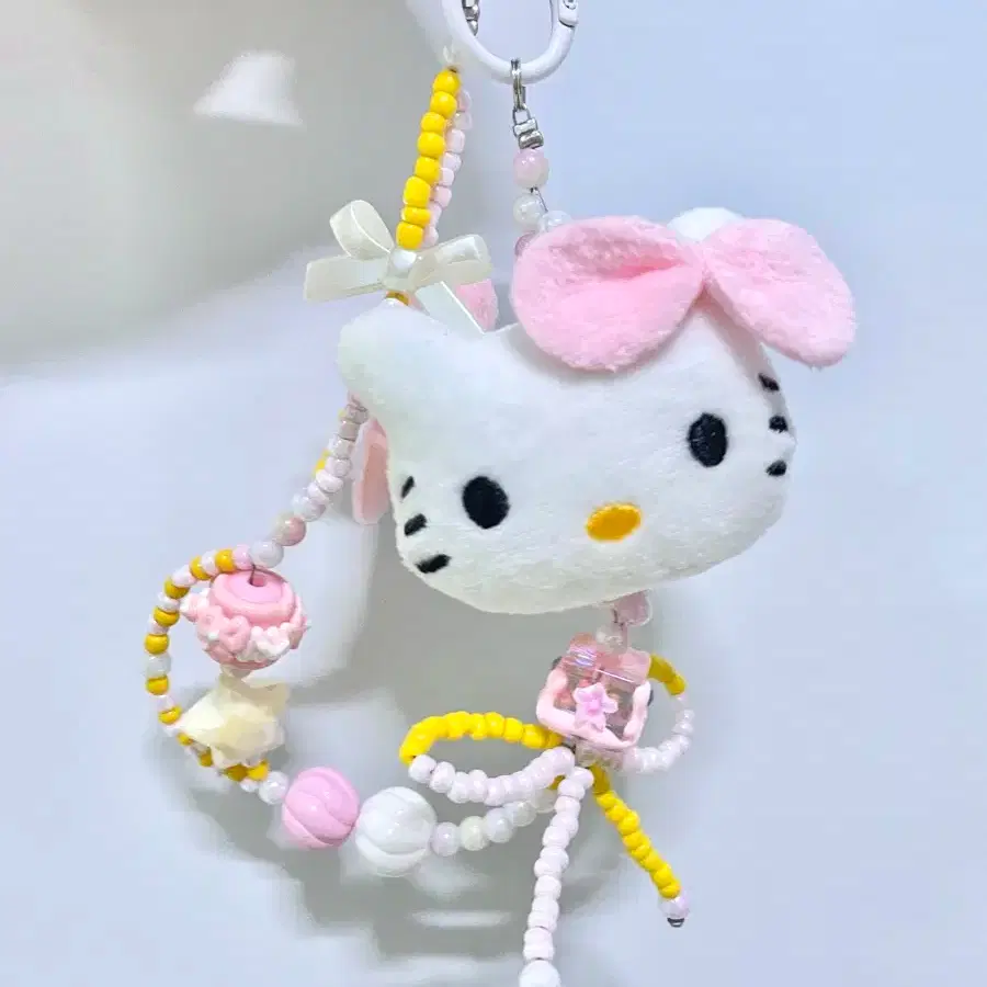 키티 비즈키링 3종/키티키링/산리오키링