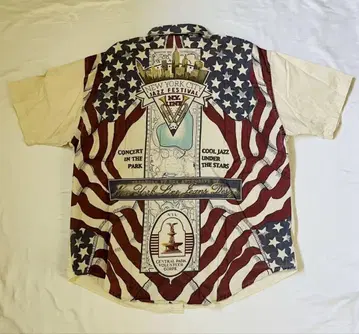 NY LINE 뉴욕 미국 빈티지 재즈 페스티벌 반팔 셔츠