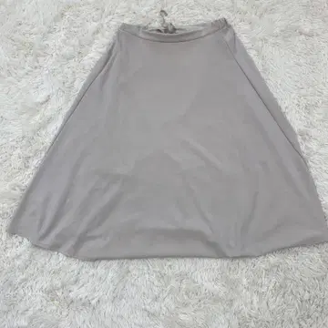 플레어 스커트(M) 그레이 / 허리밴딩 / 롱 스커트