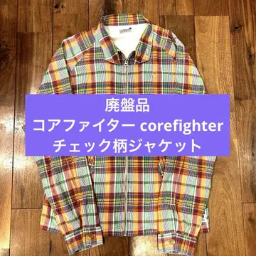 [ 단종품 ] 코어파이터 Corefighter 풀 집업 체크 자켓