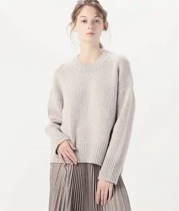 GALERIE VIE 그레이 긴팔 니트 스웨터
