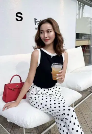 셰리에 도트 팬츠