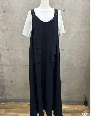 MICALLEMICALLE(미카레미카레) 밑단 프린지 오버롤 스커트