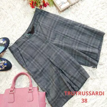 일본제 TRUTRUSSARDI 울 숏팬츠 (M) 체크