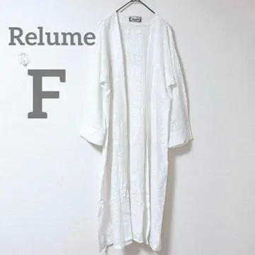 [ 레리움 ] 롱 가디건 화이트 화이트 캐주얼 F 면 겉옷