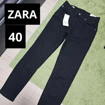ZARA 크롭 스키니 데님 블랙 사이즈 40