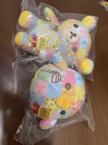 리락쿠마 성곰식 패치워크 봉제 인형 세트
