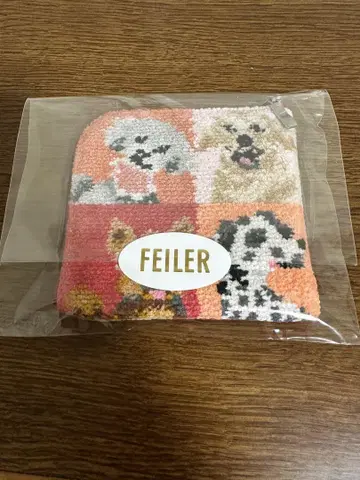 FEILER 페이러 룩마이도그 스퀘어 파우치 새상품