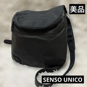 새상품급 센소유니코 숄더백 가죽 블랙 블랙 사선 크로스