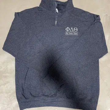 Phi Delta Theta 하프 지퍼 맨투맨