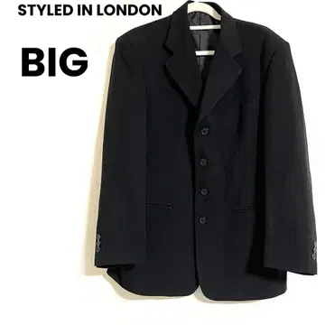 [새상품급] STYLED IN LONDON 블랙 테일러드 자켓 빅사이즈