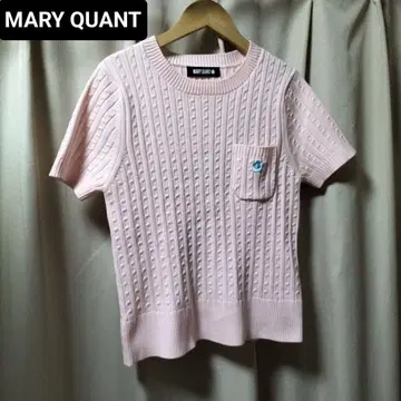 MARY QUANT 마리콴트 데이지 원포인트 반팔 풀오버 핑크